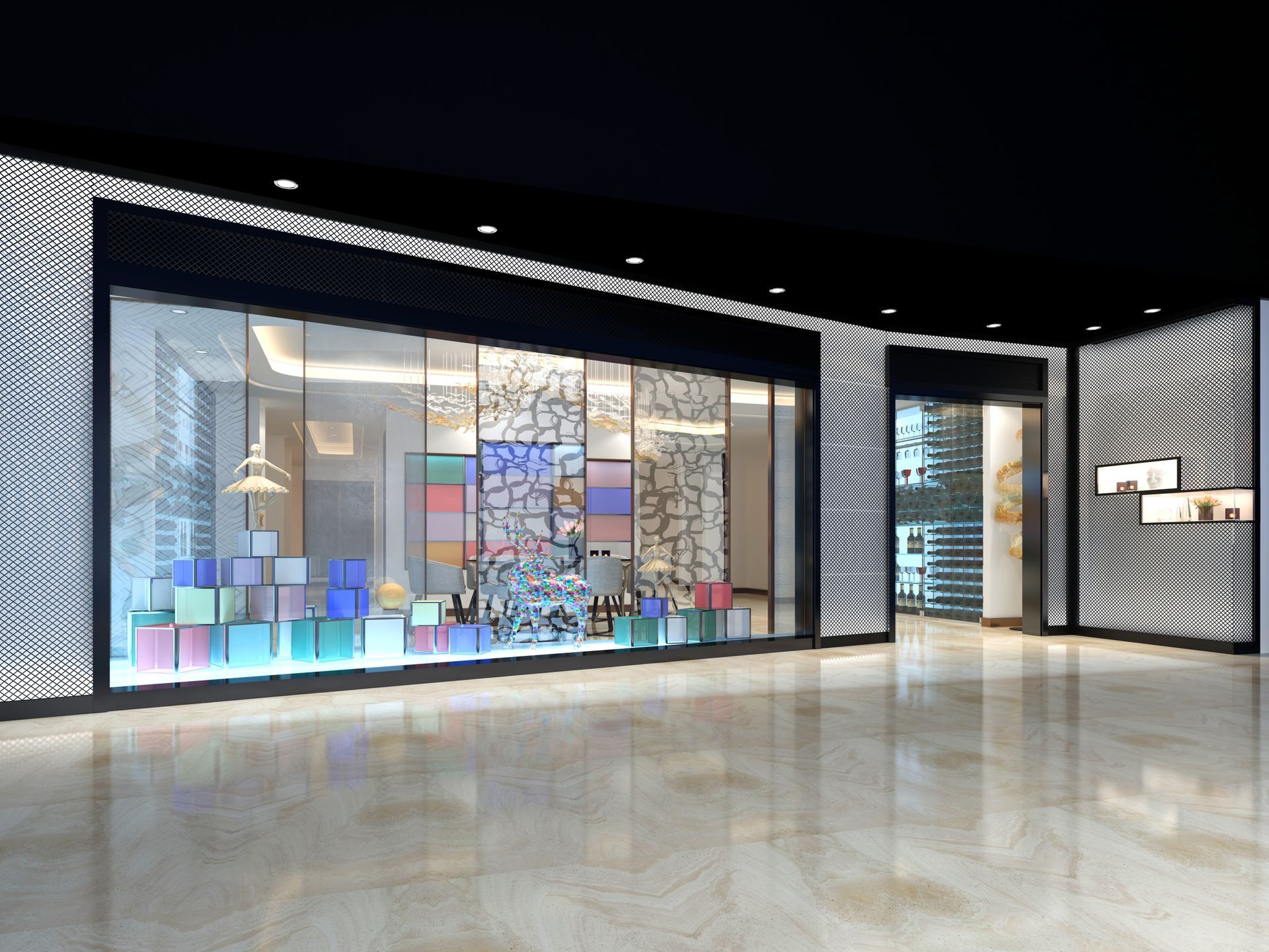 Vitrines de magasin et rideaux métalliques